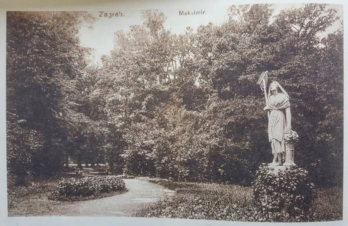 Park Maksimir. Kip 'Žetelica' 1913. godine